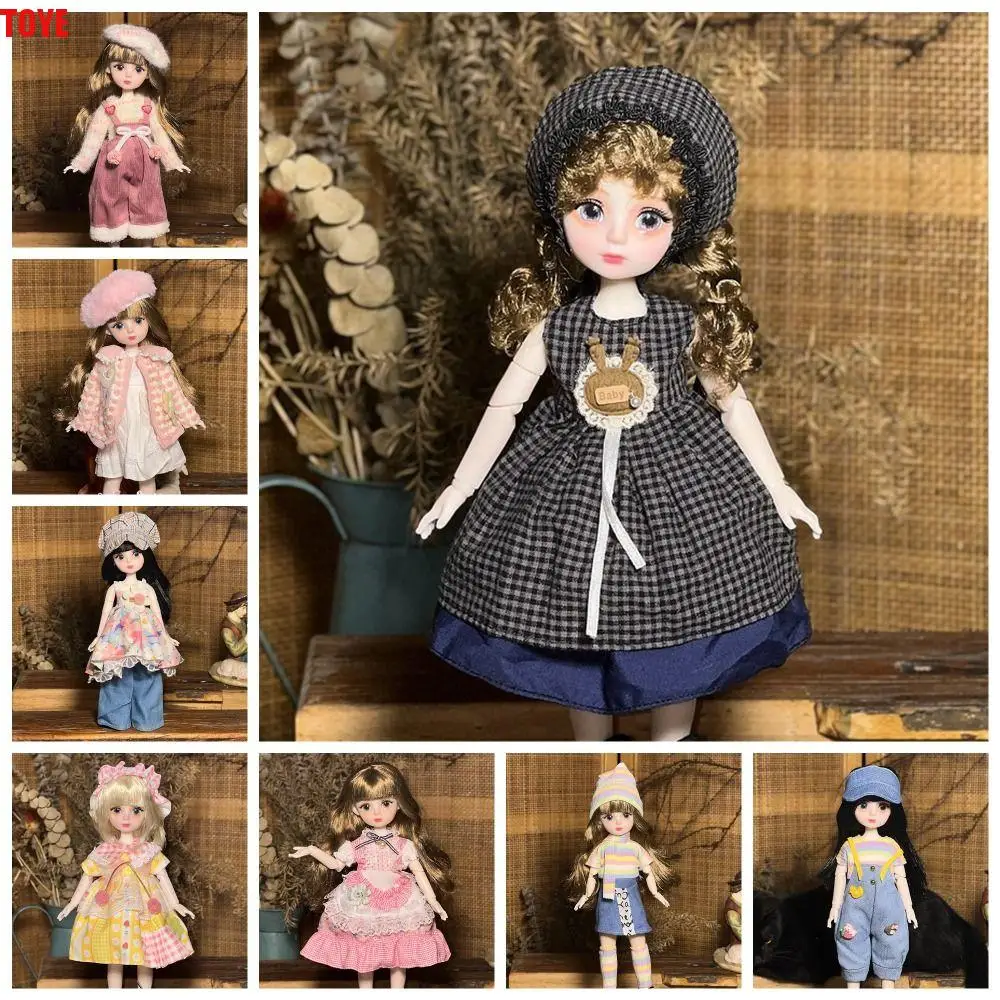 1 комплект 1/6 SD 30 см кукла Bjd с одеждой, длинные волосы, привлекательные глаза, платье принцессы, элегантные куклы BJD с париком, макияж