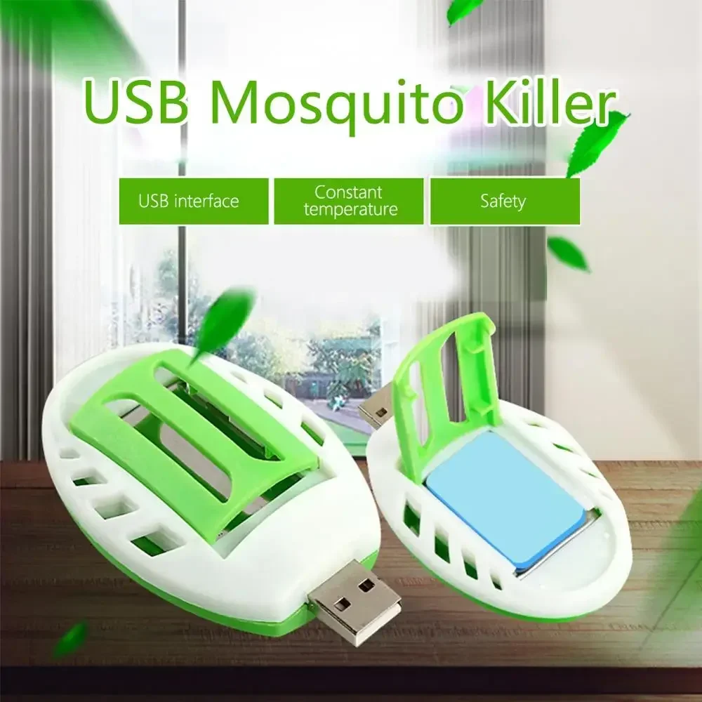 Фото USB электрические москитные убийцы, неядовитые Пластиковые Летние насекомые, экологически чистые безопасные средства, фотоотпугивающие средства для домашнего автомобиля №2