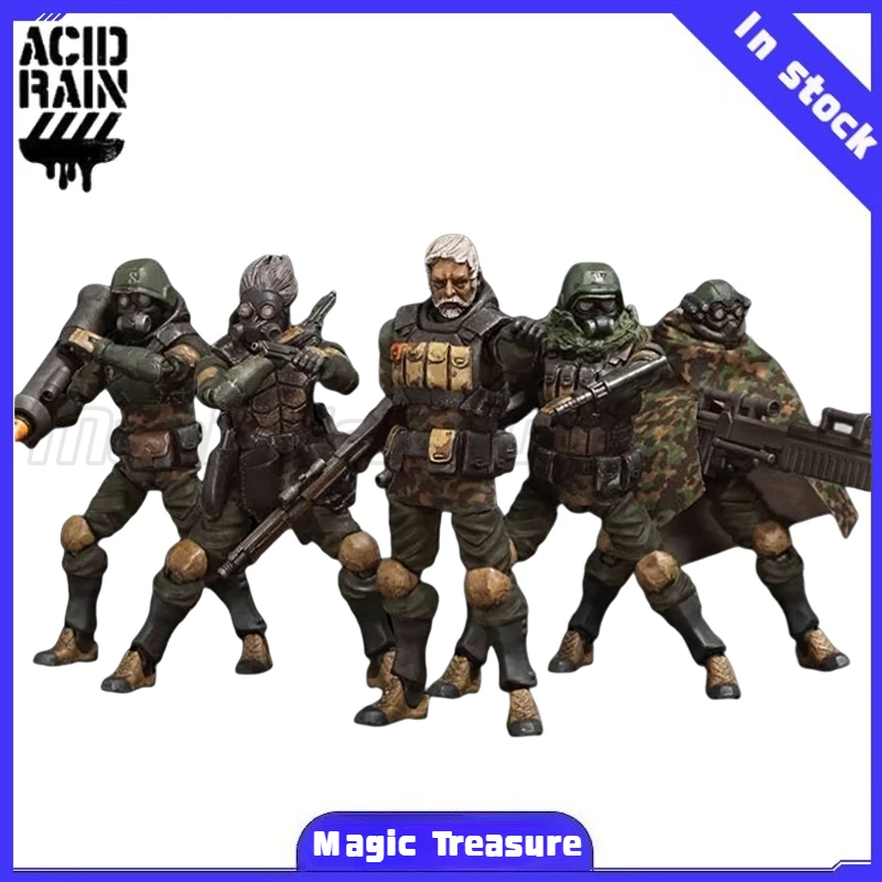 【MT】Кислотная дождевая война FAV-SP14 1/18 Фигурка Buck Squad Park Walk Коробка на 5 человек Военная модельИгрушка Подарочная коллекция