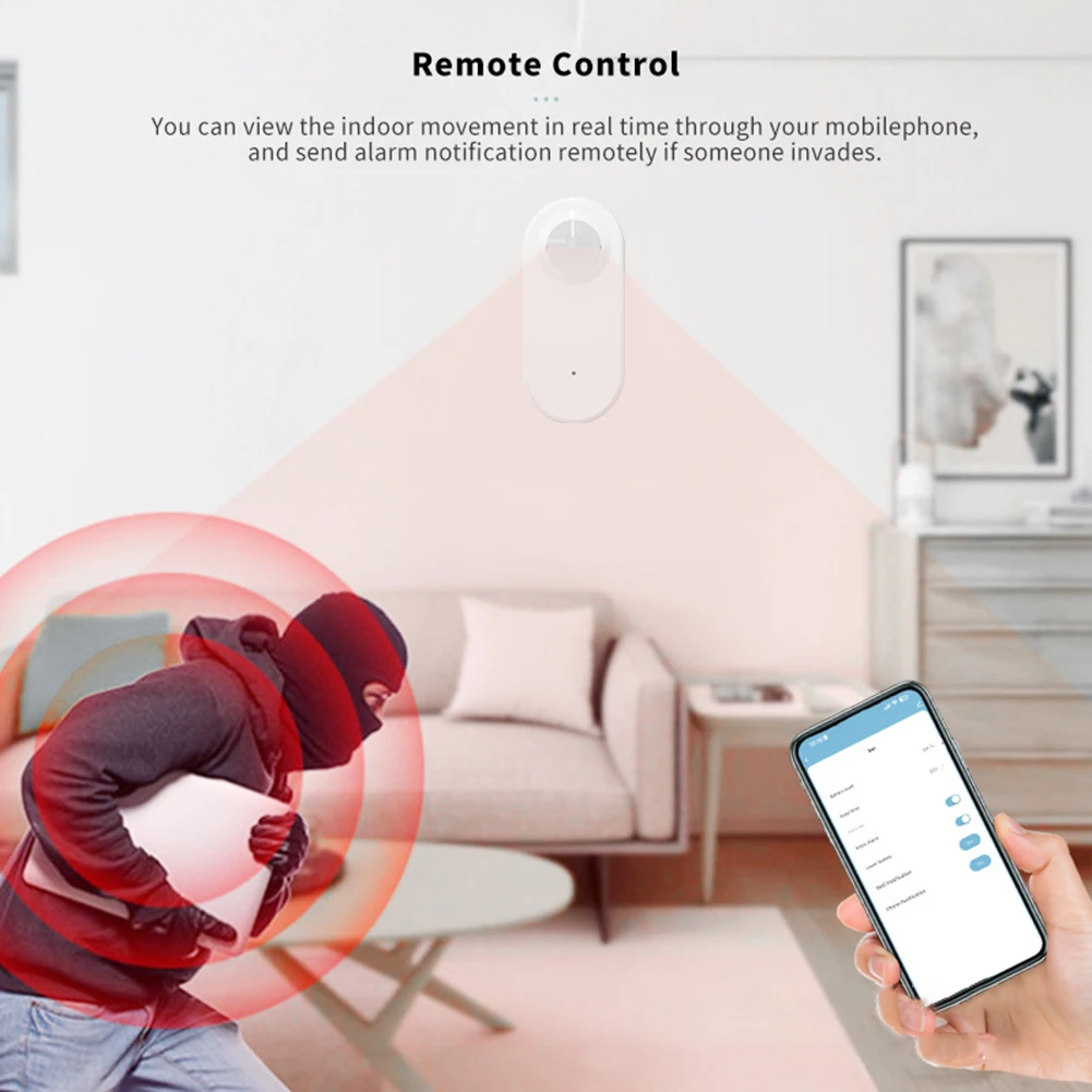 1 шт. пластик для Tuya WIFI человека инфракрасный датчик движения Smart для Zigbee3.0 датчик движения PIR инструменты белый (art.: 3920cad7caba8) - 3920cad7caba8