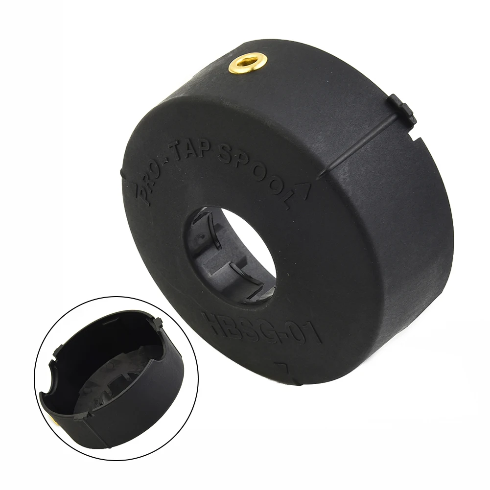 Фото Крышка шпули триммера для BOSCH ART 23 26 30 Easytrim и Combitrim Protap, крышка шпули триммера, пластиковая черная крышка №2