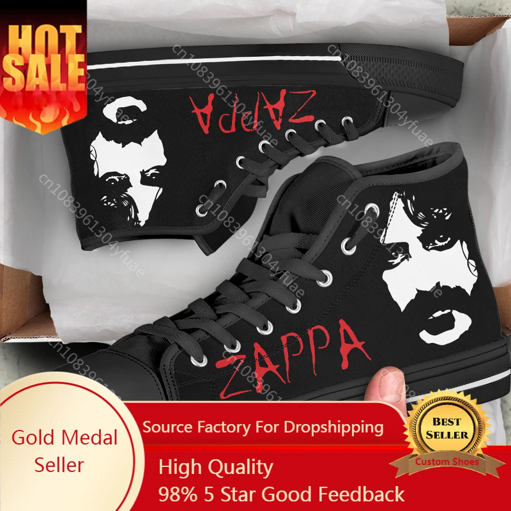 Жаркое лето Frank Zappa, Новое поступление, модные легкие высокие классические парусиновые туфли, мужская и женская повседневная обувь, дышащие кроссовки