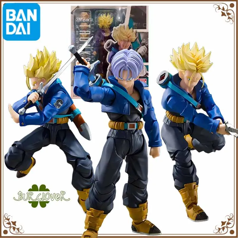 Bandai оригинальная аниме-фигурка SHF Dragon Ball TRUNKS, экшн-фигурки, игрушки для мальчиков/девочек/детей/Рождественский подарок