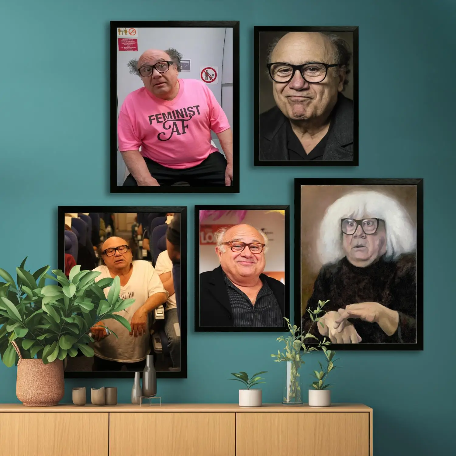 Danny Devito Холст Художественный постер и настенное искусство, картина с принтом, современная семья, декор для спальни, постеры, декоративная живопись