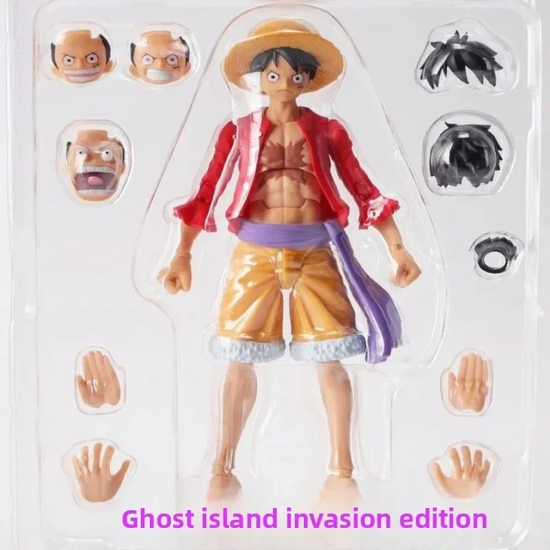 Фото Новая оригинальная передвижная декоративная фигурка Bandai Shf One Piece Luffy Zoro Jigoro Rokido Kaido и Sabo, кукла или фигурка №3