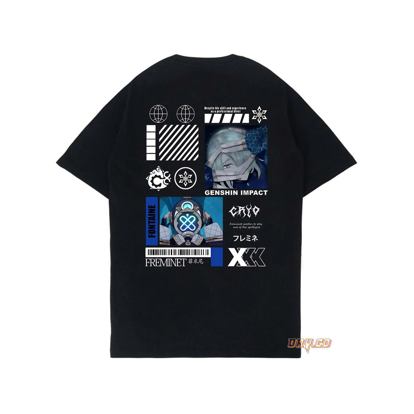 FREMINET TEEKAOS GAME GENSHIN IMPACT (Фонтейн) унисекс PRIA WANITADRYCO