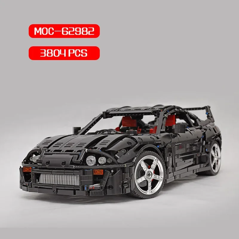 MOC-62982Спортивный автомобиль, строительные блоки, креативная модель здания для взрослых, игрушки ручной работы «сделай сам», снятие стресса, развивающие игрушки, подарок на день рождения