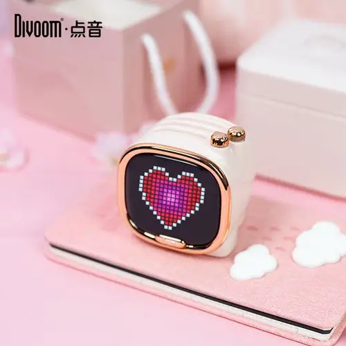 Фото Divoom DITOO-PLUS ZOOE Elephant Pixel Bluetooth Беспроводной динамик Мультфильм Розовый/Зеленый Умный Мини-динамик Будильник Подарок №3