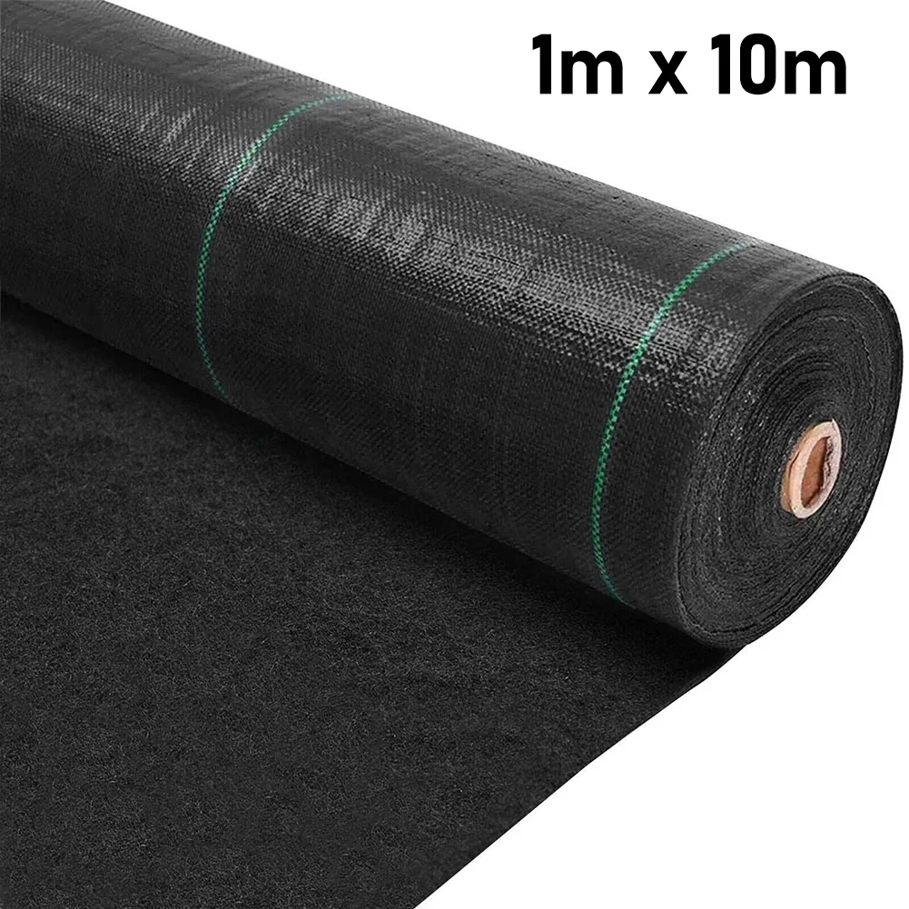 Новая ткань для травы, 1 м × 10 м/2 м × 5 м/2 м × 10 м, черная для сада, утолщенная задняя водопроницаемость