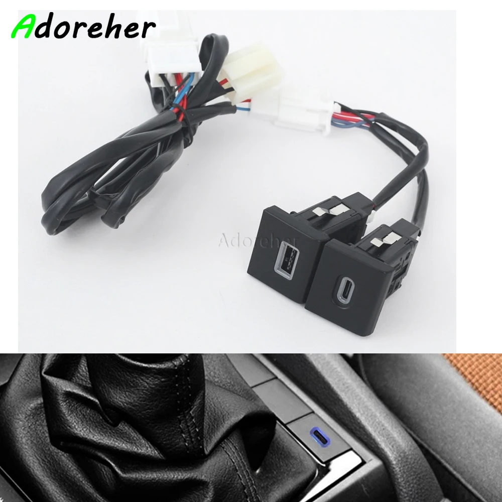 Автомобильная быстрая зарядка, двойная QC3.0 USB PD, зарядка телефона, адаптер интерфейса для Volkswagen Amarok 2011-2022, аксессуары