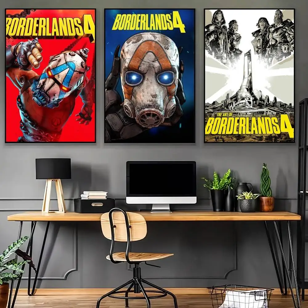 Фото Игра B-BorDerLands-S 4, постер высокого качества, эстетическое украшение для стены в общежитии, гостиной, наклейки для рисования №2