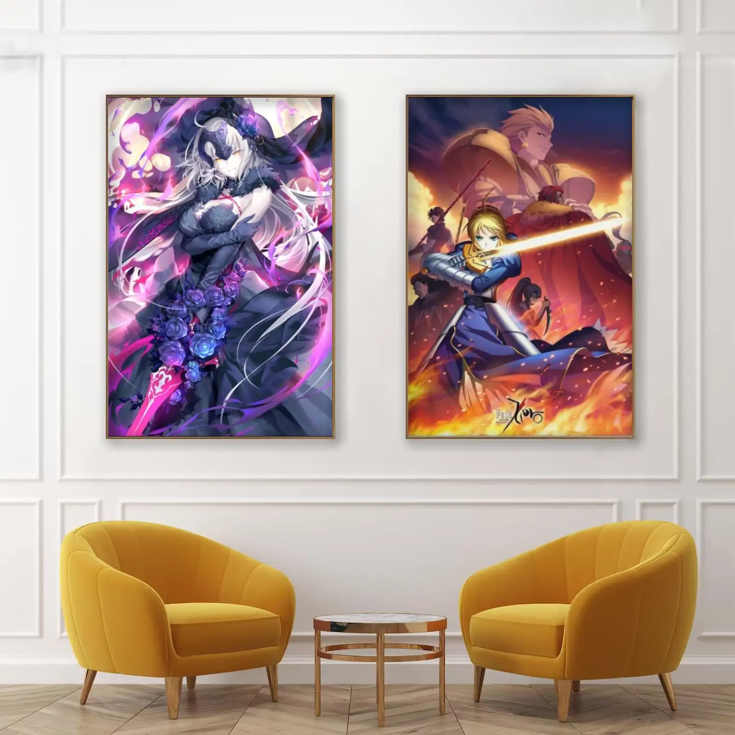 Fate stay night, мультяшный настенный плакат, художественные постеры для гостиной, спальни, картина
