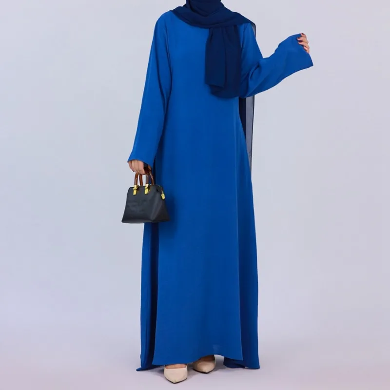 Фото Рамадан мусульманская Мода Дубай Abaya для женщин 2023 хиджаб Abayas длинное платье для женщин химар Турция мусульманский Халат №3