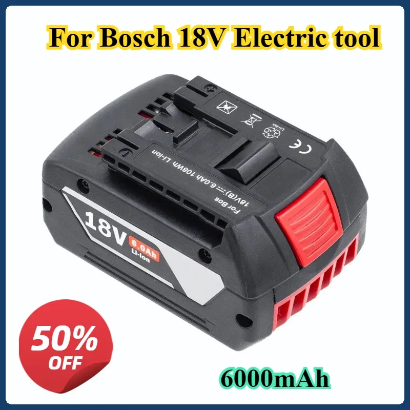 18 В 6000 мАч 18650 литий-ионный аккумулятор для ударной дрели Bosch GBH беспроводные инструменты перезаряжаемая высококачественная батарея BAT609 BAT610