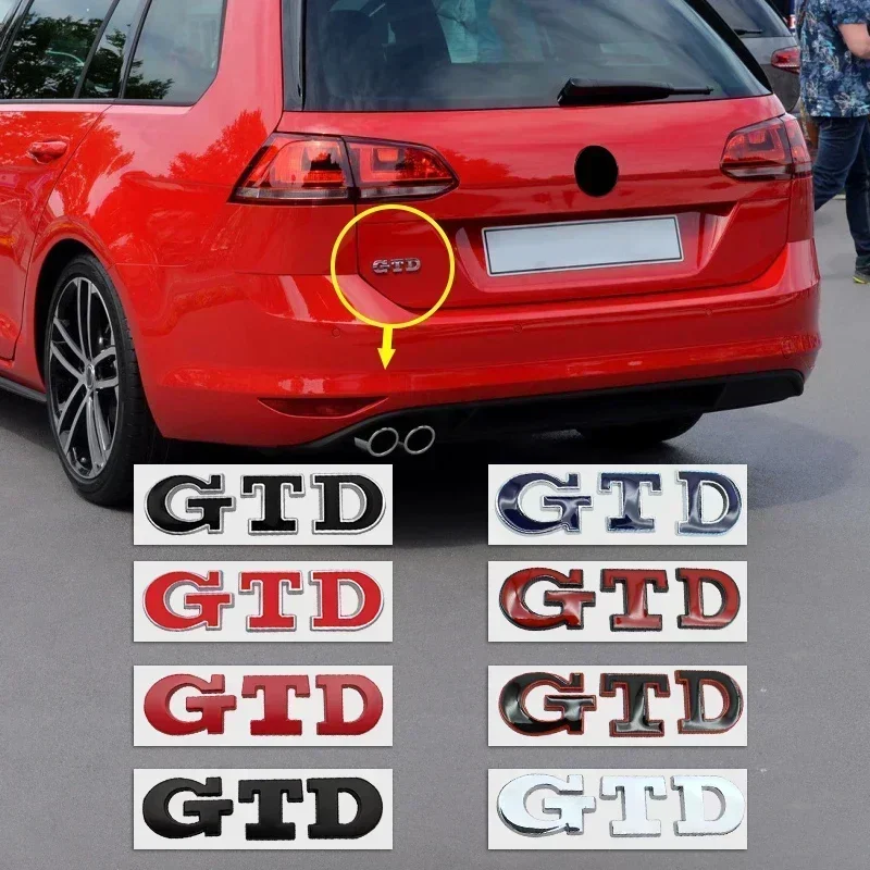 B5 2025 Горячий для Volkswagen 3D Металлический GTD Логотип Задний багажник Эмблема Наклейки для VW Polo Golf 5 6 7 CC Passat Jetta MK4 MK5