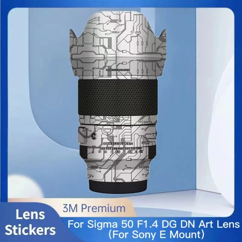 Наклейка для Sigma 50 F1.4 DG DN ART (для Sony E Mount), виниловая пленка, Защитная пленка для корпуса объектива 50 мм F1.4 50 1,4
