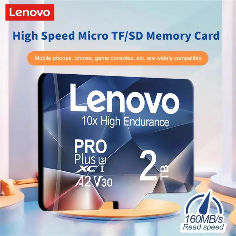 Lenovo 1TB 2TB Micro TF SD-карта 256 ГБ Micro TF/SD-карта класса 10 Высокоскоростная SD-карта 128 ГБ Флэш-памяти TF-карта 512 ГБ для планшета