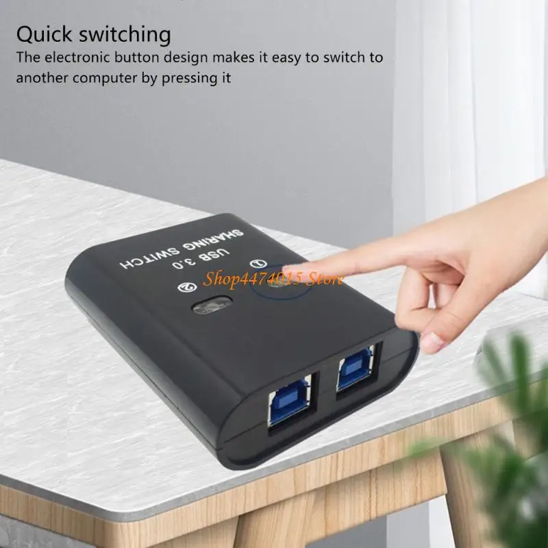 Фото K1AA 2 in 1 OUT PRINTER SHARENING Переключение USB 2-портовое ручное руководство KVM Splitter Hubs №5