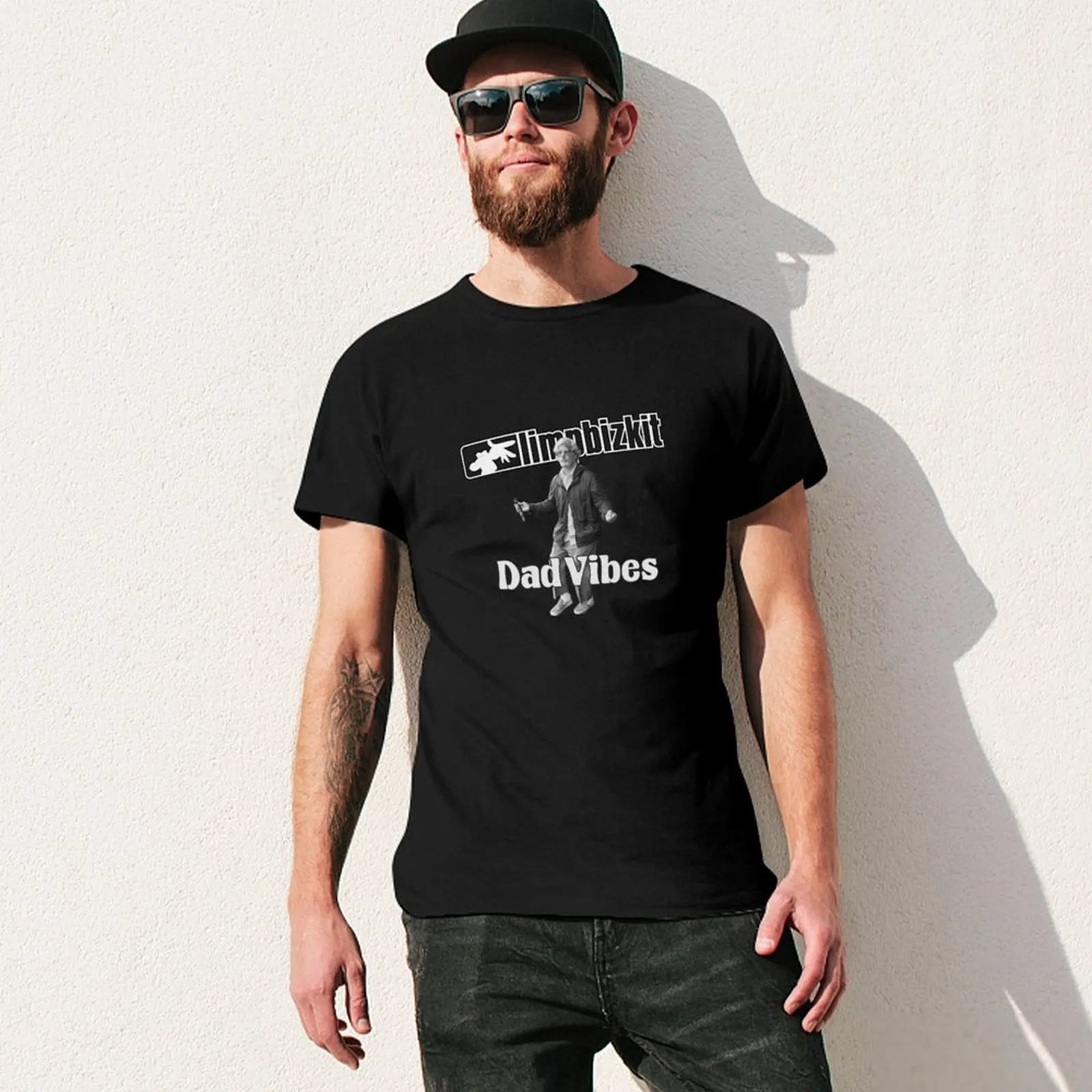 Фото Limp Bizkit Band New Single Dad Vibes Logo футболка корейская мода дешевые вещи мужские футболки высокого качества №3