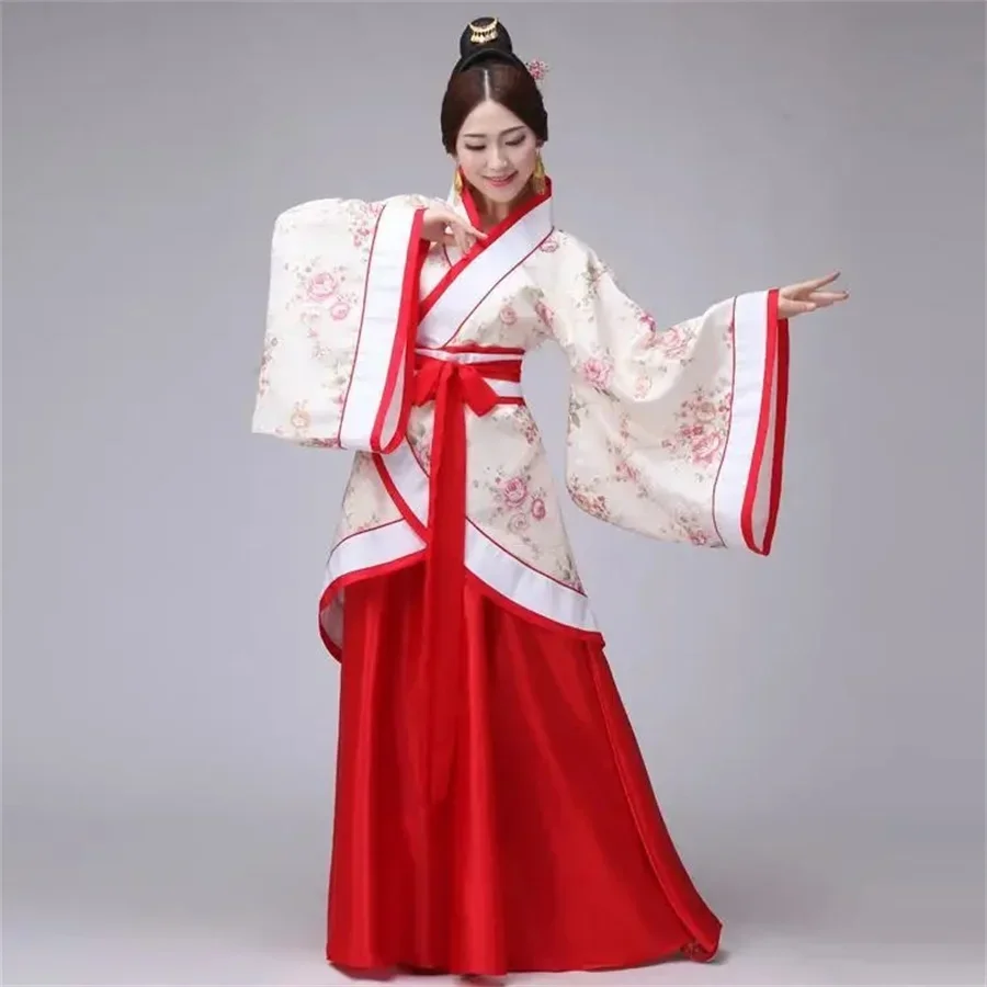 Nouveauté femmes Hanfu robe traditionnelle Hanbok chinois Tang dynastie Performance Косплей Костюм vêtements халаты Чинос
