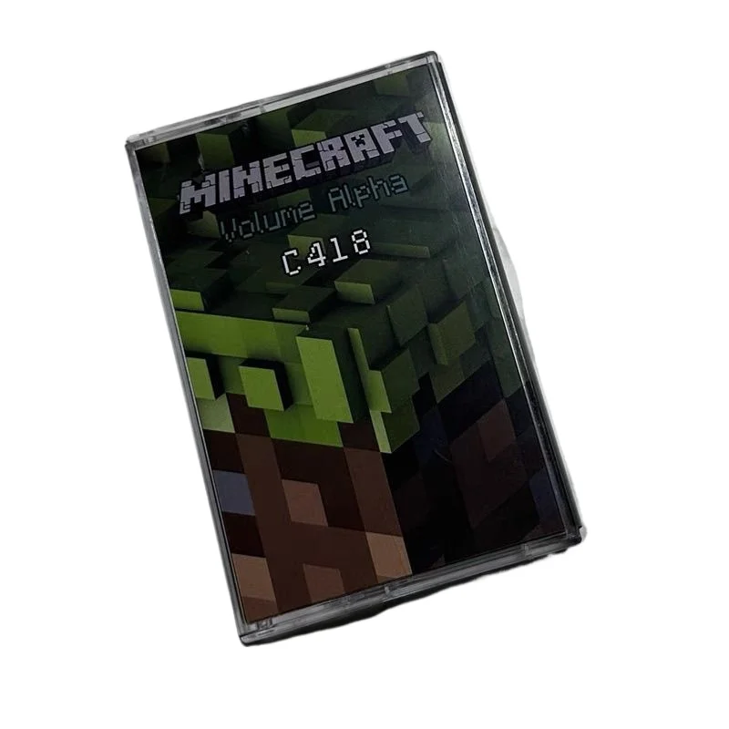 Фото Музыкальные ленты Minecraft C418, мультфильм Mc, игра, том Alpha, оригинальный саундтрек, звуковые дорожки для косплея, коробка Walkman, кассеты, подарки №2