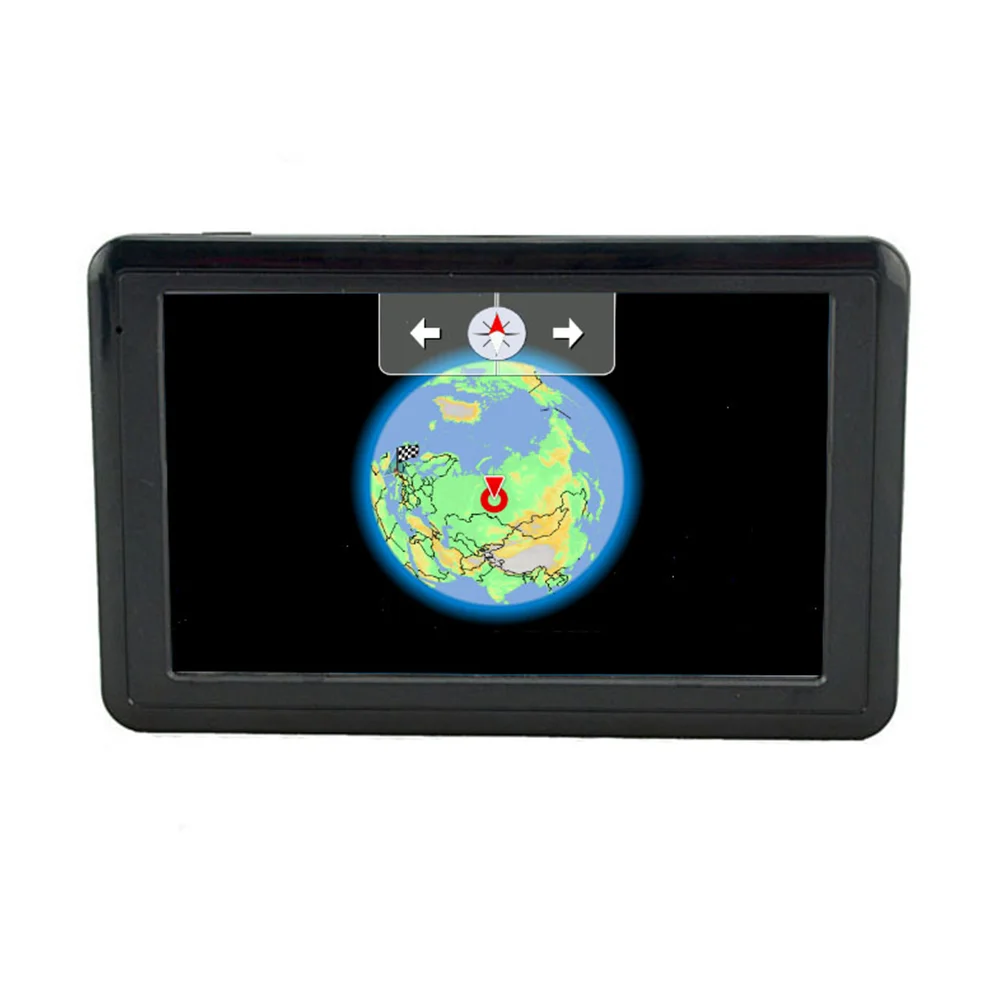 Фото 5-дюймовый GPS для автомобиля, грузовика, навигатор, ЖК-дисплей, жидкокристаллический портативный сенсорный экран №5