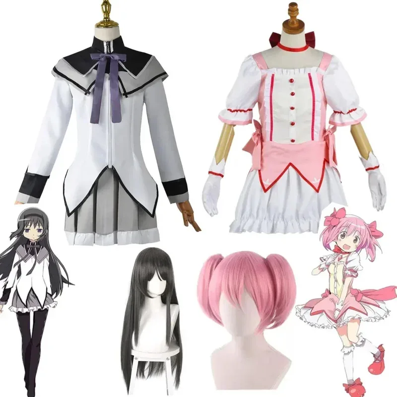 Kaname Madoka Akemi Homura Косплей Костюм Puella Magi Madoka Magica для взрослых Карнавальная форма Аниме Костюмы на Хэллоуин Женские игры