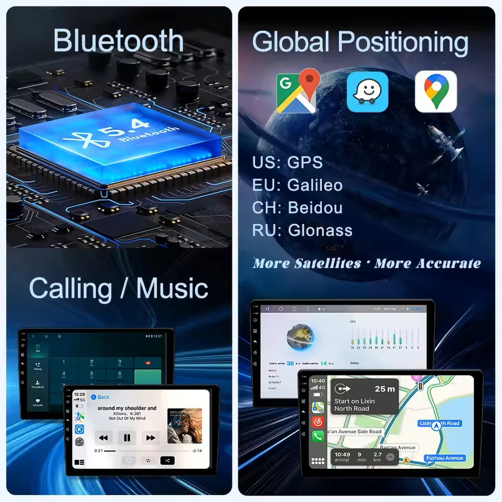 Фото Android 15 Carplay Auto для Kia Opirus GH 2007 2008 Автомобильный радиоприемник с навигацией GPS 2Din стереоплеер видео головное устройство DSP №4