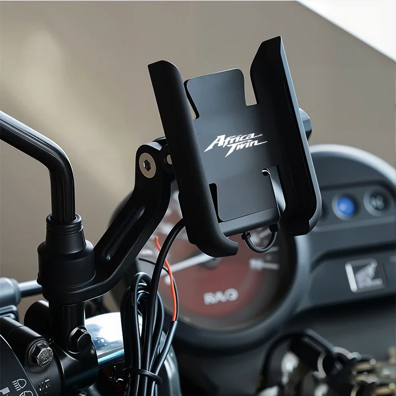 Фото Для HONDA Africa Twin CRF1100L CRF 1000L AfricaTwin мотоциклетный телефон амортизирующий сплав навигационный кронштейн держатель GPS №5