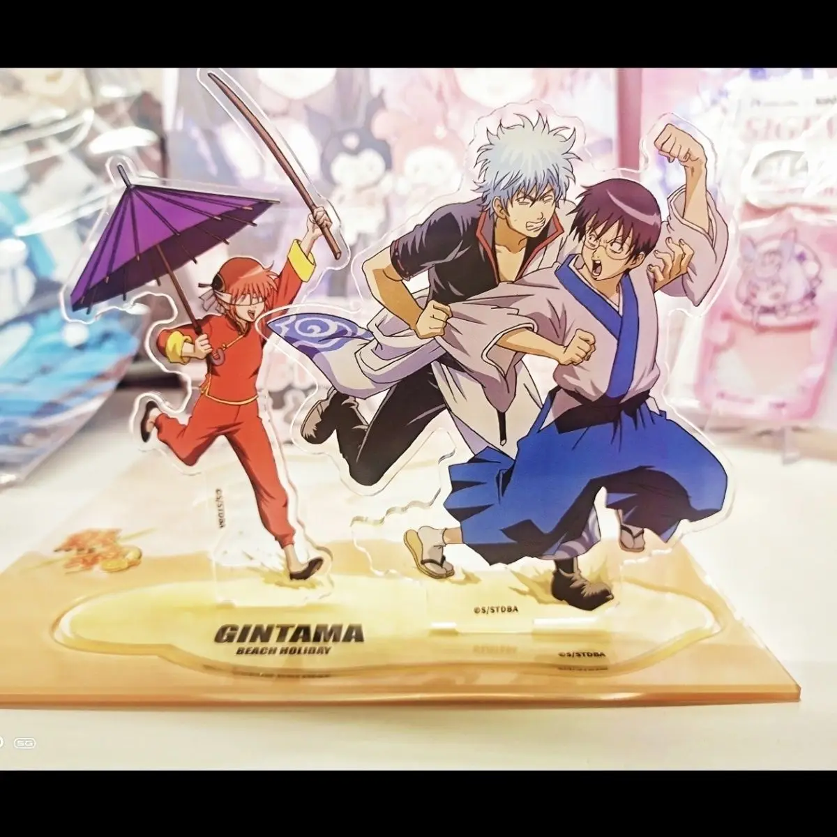 GINTAMA акриловая подставка Sakata Gintoki фигурка Shinpachi Kagura настольный дисплей аниме товары коллекция декор комнаты орнамент милый подарок