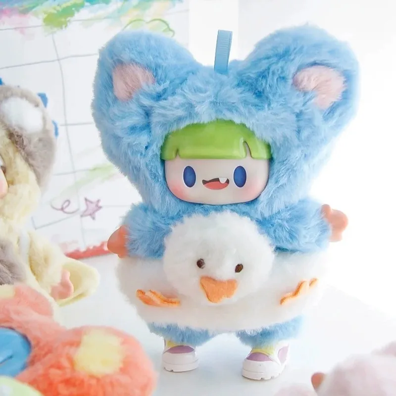 Фото Аутентичная виниловая слепая коробка Adou Colorful Life, яркий набор фигурок Kawaii, плюшевая кукла, модный кулон ручной работы, загадочная коробка, подарок №5