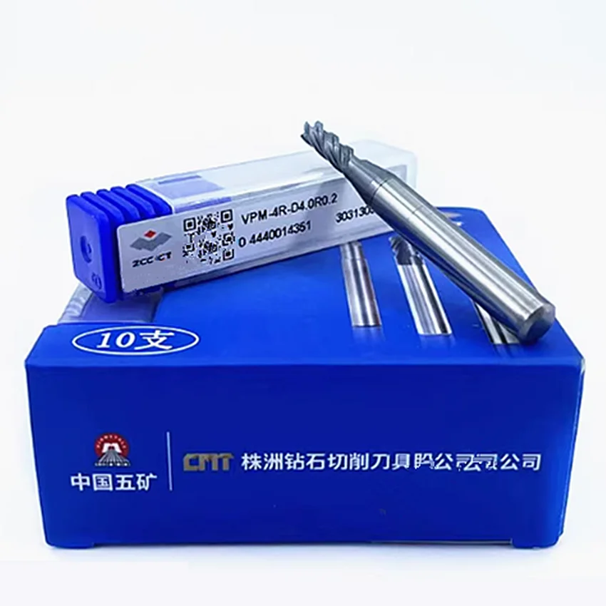 VPM-4R-D3.0R0.2/VPM-4R-D3.0R0.3/VPM-4R-D4.0R0.2S/VPM-4R-D4.0R0.2/VPM-4R-D4.0R0.3/VPM-4R-D4.0R0.5/R0.5S ZCC.CT 4-зубы концевые фрезы