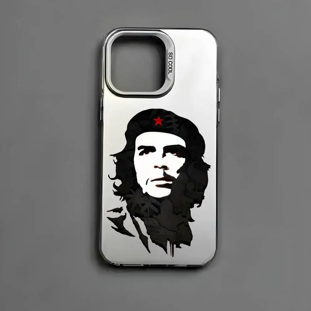 Фото Чехол для телефона G-Guevara Cuba для iPhone 16, 15, 14, 13, 12, 11 Pro Max, черный, матовый, многоцветный, Laser Aurora Funda №5