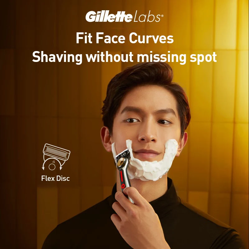 Фото Бритва с подогревом Gillette Lab Series, 5-слойное лезвие, ручная бритва, смягчающая борода для более гладкого бритья, удобная бритва для мужчин №5