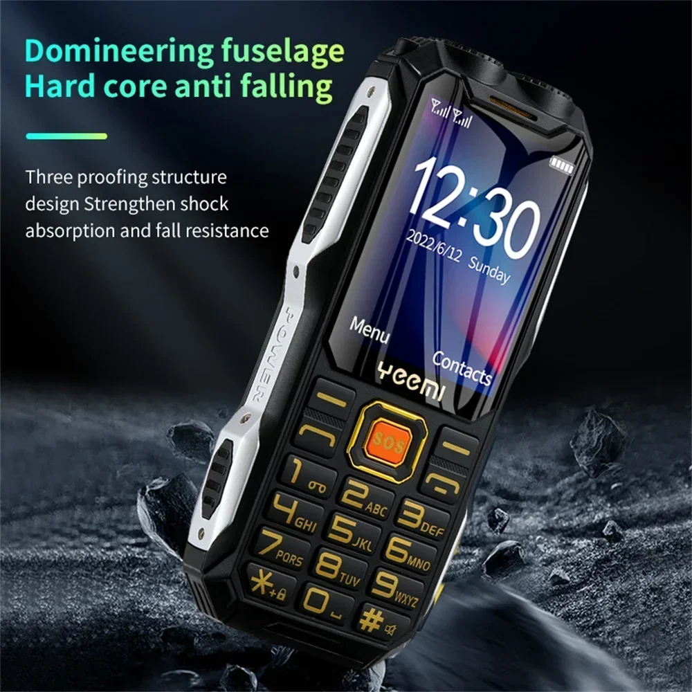 Фото YeeMI Q8 2G/4G Прочный телефон Водонепроницаемые телефоны 2,6 