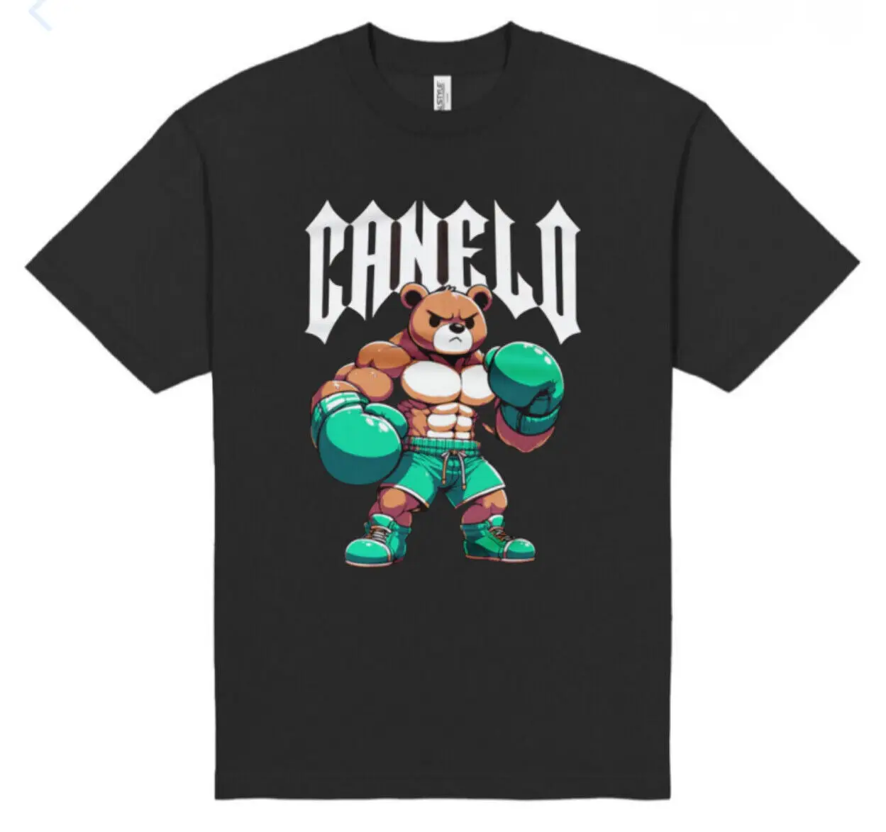 Футболка с медведем для бокса Saul Canelo alvrez, новинка, новая футболка для бокса, быстрая доставка!