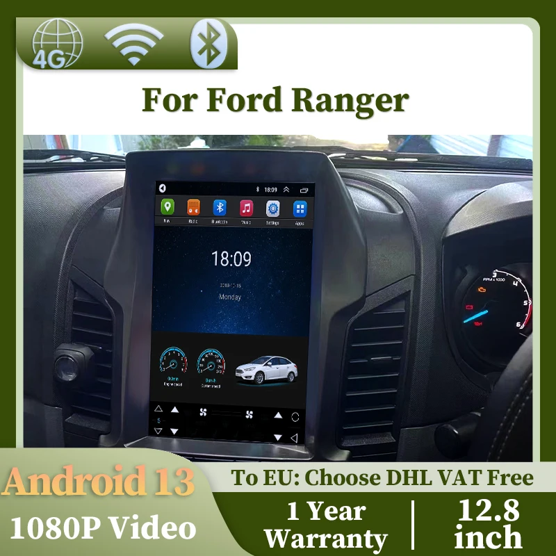 Заводская цена Android навигационный радиоплеер Carplay авто мультимедийное видео автомобильный DVD-плеер для Ford ranger авто электроника