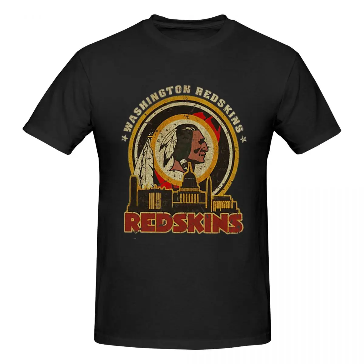 Винтажная мужская футболка Washington Redskins 1937 Forever, модные футболки большого размера, мужские хлопковые футболки с круглым вырезом, короткие летние мужские футболки