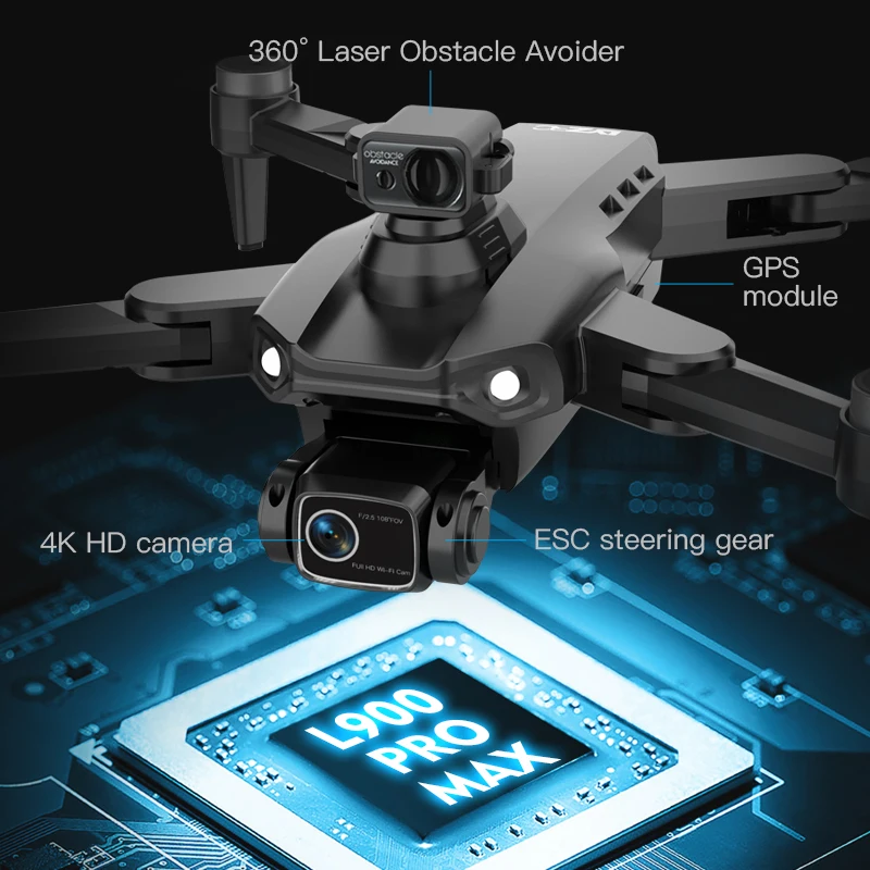 Фото НОВЫЙ L900 PRO MAX GPS 4K Профессиональный дрон Бесщеточный двигатель 5G WIFI Аэрофотосъемка Вертолеты Складной квадрокоптер Игрушка в подарок №4