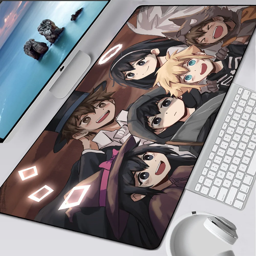 Фото Большой игровой коврик для мыши Аниме Omori, компьютерный коврик для мыши, компьютерный геймерский коврик для мыши, коврик для ноутбука Mausepad XXL, коврик для мыши, клавиатура настольный коврик для мышки №4