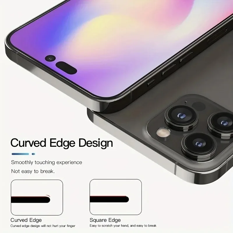 Фото Закаленное стекло с полным покрытием для IPhone 15 Pro Max 13 12 Mini 7 8Plus, защитная пленка для экрана IPhone 14, 11 Pro Max, XR, XSMax, стекло, 2 шт. №4