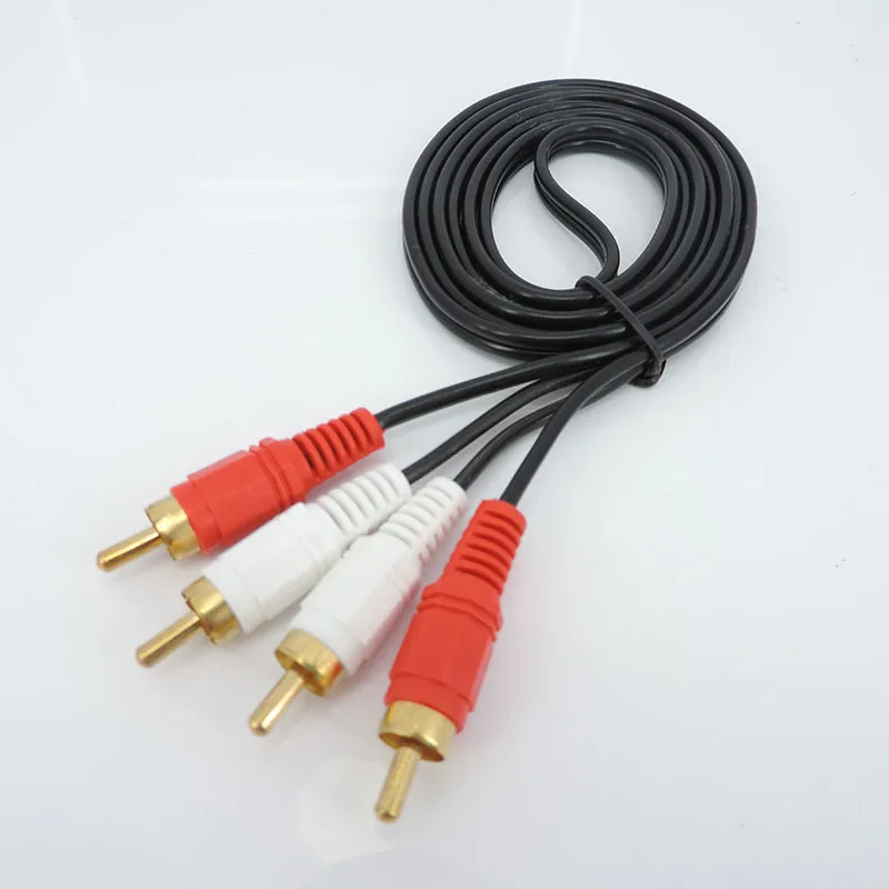 1 метр аудио 2 3 RCA кабель штекер к 2 3 RCA гнездовой разъем стерео к 2RCA 3RCA гнездо адаптер AV шнур медиаплеер (art.: 3920c1f0a4f79) - 3920c1f0a4f79