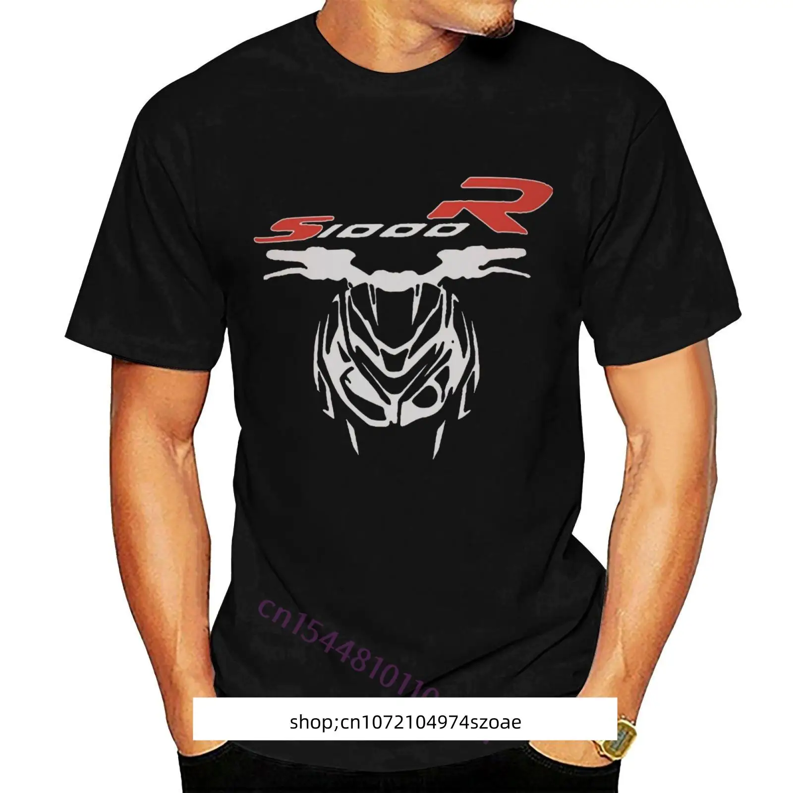 S1000R Kaus Motor Sepeda Jerman Moto Jerman Pendek Camiseta Atasan Premium Lembut Katun 100%