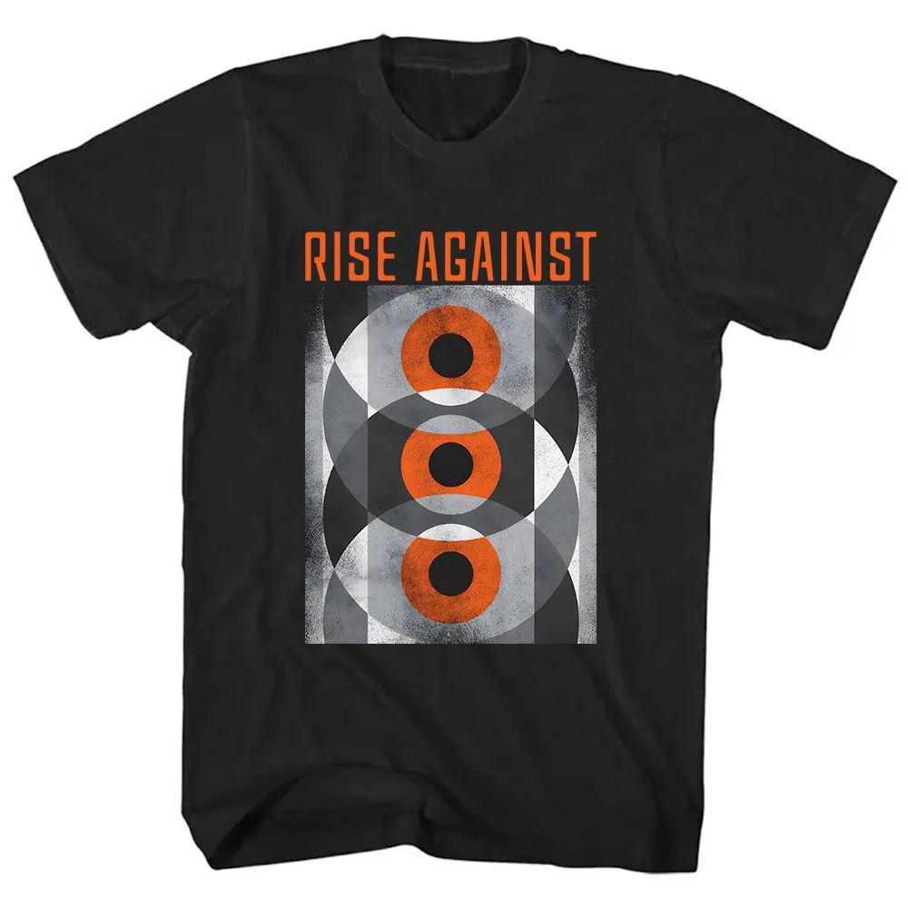 Футболка с мраморными глазами RISE AGAINST Ricochet Laser, хлопковая уличная одежда унисекс, свободная летняя мужская футболка в стиле хип-хоп, одежда с принтом