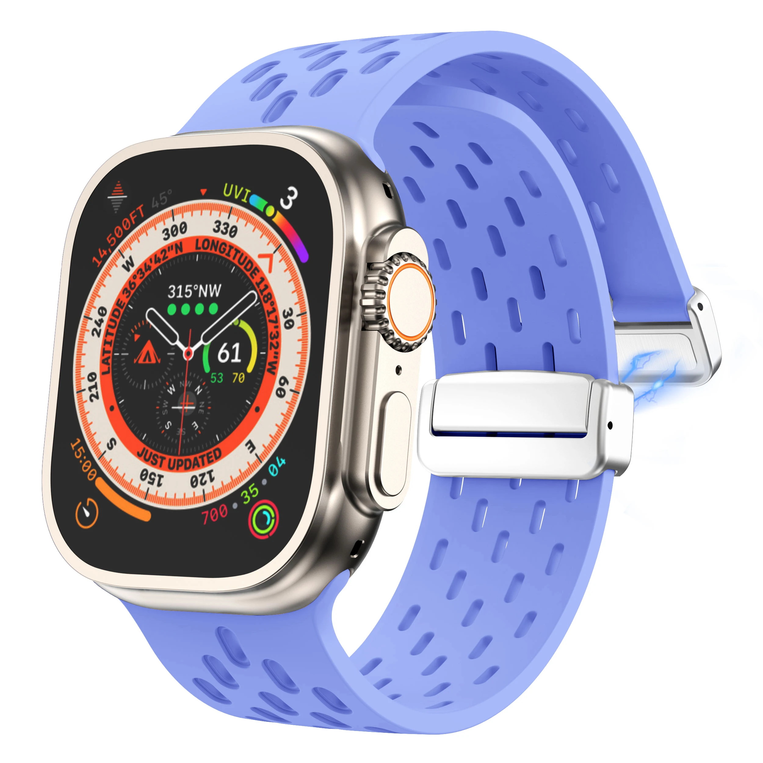 Ремешок для часов Apple Watch 42 мм 44 мм 45 мм 49 мм, спортивные браслеты серии Ultra SE 9 8 7 6 5 4 3 2 1, фиолетовый женский браслет (art.: 3920c743fde5a) - 3920c743fde5a