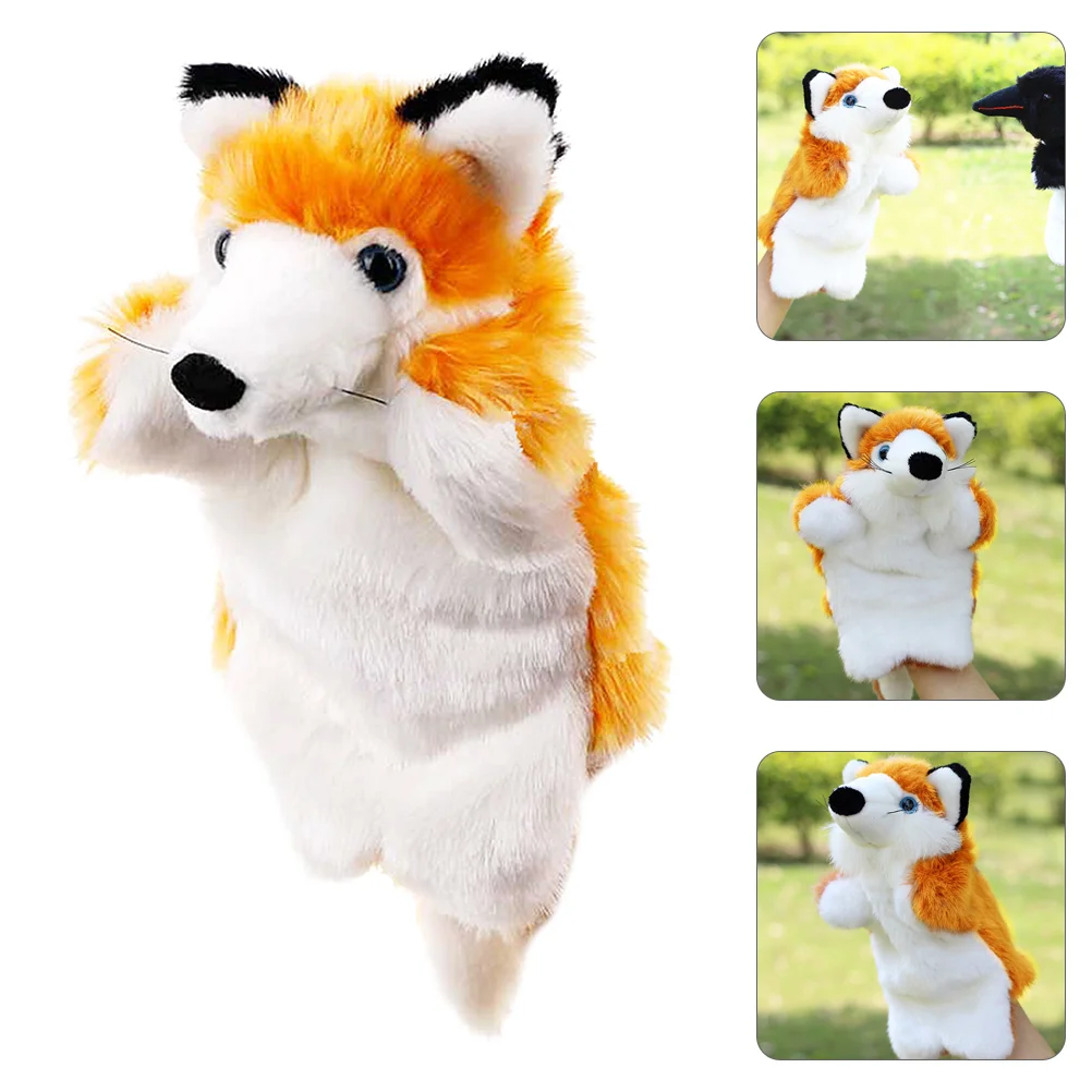 Toyandona Плюшевые Ручные куклы из лисы, мягкие пушистые животные, искусственная игра, рассказ историй, обучение