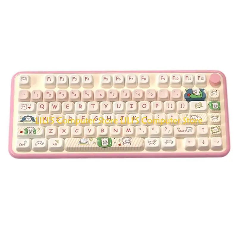 Фото A52B 137Keys/SET MOTPROFILE GCLESES PANDA KEYCAP PBT DYE Сублимации клавишные клавиши 6.25U для механических клавиатур DIY 61 64 №3