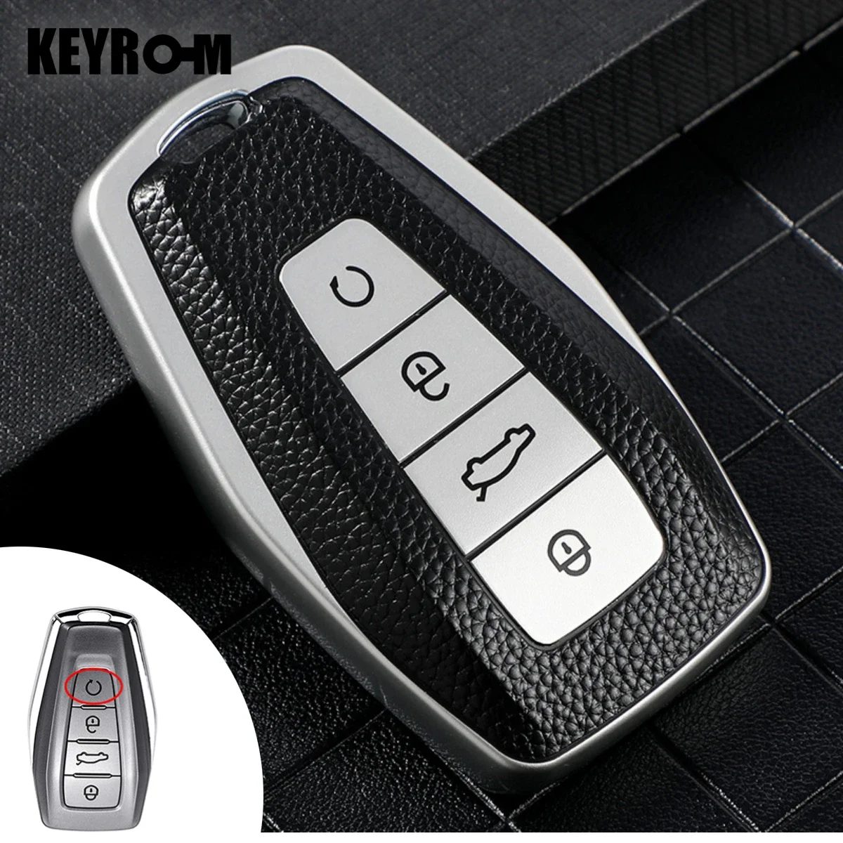 Фото Чехол для автомобильного ключа из ТПУ для Geely Coolray Atlas Boyue NL3 Emgrand X7 EX7 SUV GT GC9 Borui №1