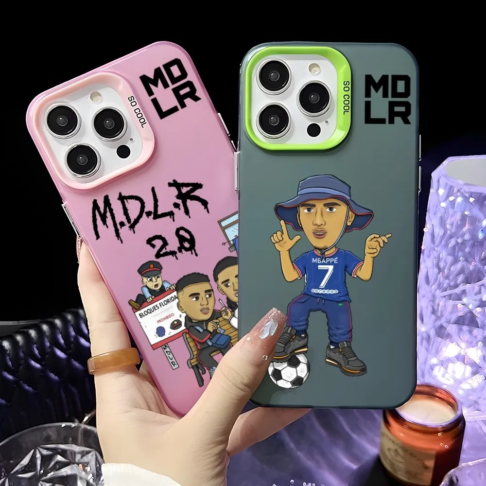 Чехол для телефона MDLR «Morad» для iPhone 16, 15, 14, 13, 12, 11 Pro Max, розовый, зеленый, матовый, лазерный, металлик, Aurora Funda