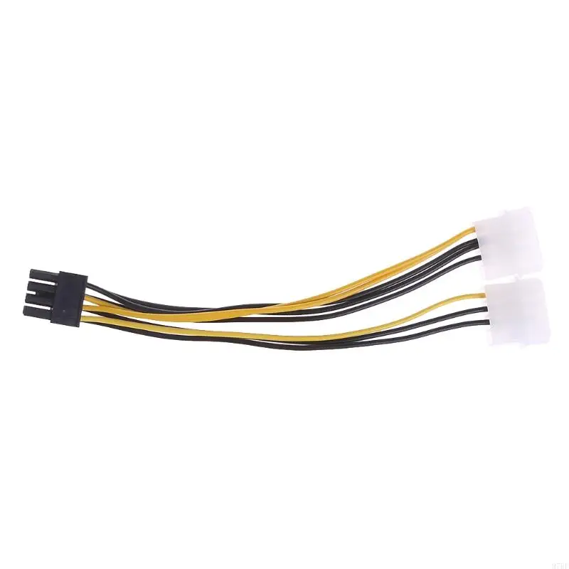 Фото 97BF 7-дюймовый 2 x Molex 4 PIN-контакт до 8-контактного PCI для экспресс-видеокарты PCI-E ATX PESTER CABLER-MOLEX TO PCIE 8 PIN №5